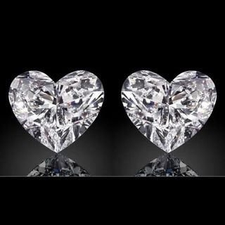 GH VVS Heart Moissanite Diamond