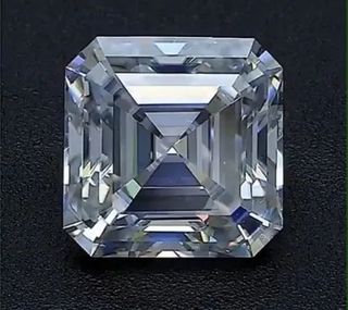DEF Asscher Cut Moissanite Diamonds