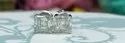 3 CTS Asscher Cuts Colorless DEF Certified Moissanite Diamonds Studs