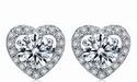 Heart Cut Moissanite Earrings