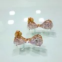 Cushion Push Back Stud Earrings in 14k gold, Moissanite Diamond Stud Earrings, Moissanite Earrings