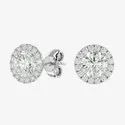 Solitaire Moissanite Earring Stud, Full White Round Brilliant Cut Moissanite Stud, Gold Earring Gift