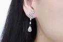 Pear Marquise Moissanite Diamond Long Earrings