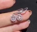 Oval Moissanite Earrings