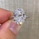 11.55 CT CTS Three stones Full White Halo Ring With Accents For Engagement Wedding