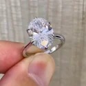 11.55 CT CTS Three stones Full White Halo Ring With Accents For Engagement Wedding