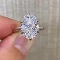 11.55 CT CTS Three stones Full White Halo Ring With Accents For Engagement Wedding
