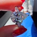 11.55 CT CTS Three stones Full White Halo Ring With Accents For Engagement Wedding