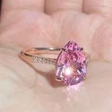 asscher Cut 2.50 CT Full White Moissanite Ring White,Yellow,Rose Gold For Engagement Wedding