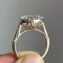 1.55ct PEAR CUT Full White Moissanite Ring White,Yellow,Rose Gold For Engagement Wedding