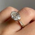 1.55ct PEAR CUT Full White Moissanite Ring White,Yellow,Rose Gold For Engagement Wedding