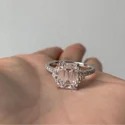 1.75 Cts round cut Full White Moissanite Halo Ring With Accents For Engagement Wedding