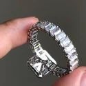 2ct PEAR CUT Full White Moissanite Ring White,Yellow,Rose Gold For Engagement Wedding
