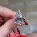 8.55 cts EMERALD moissanite Ring White,Yellow,Rose Gold For Engagement Wedding