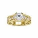 Top Quality DEF Round Cut Full White Moissanite White,Yellow,Rose Gold For Engagement