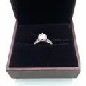 Cushion Cut DEF Moissanite Gold Hallmarked Halo Ring with Accents For Engagement wedding