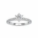 DEF Round Cut Full White Moissanite White,Yellow,Rose Gold For Engagement