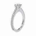 DEF Round Cut Full White Moissanite White,Yellow,Rose Gold For Engagement