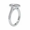Pear Cut Full White Moissanite White,Yellow,Rose Gold For Engagement Wedding