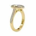 Pear Cut Full White Moissanite White,Yellow,Rose Gold For Engagement Wedding