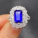 emerald Cut 2.25 CT Full White Moissanite Ring White,Yellow,Rose Gold For Engagement Wedding