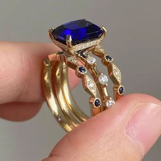 Fabulous 8 ct emerald Full White Moissanite Band White,Yellow,Rose Gold For Engagement