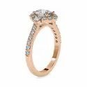 Pear Cut Full White Moissanite White,Yellow,Rose Gold For Engagement Wedding