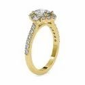 Pear Cut Full White Moissanite White,Yellow,Rose Gold For Engagement Wedding