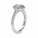 Pear Cut Full White Moissanite White,Yellow,Rose Gold For Engagement Wedding