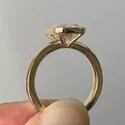 4.55 ct emerald CUT Full White Moissanite Ring White,Yellow,Rose Gold For Engagement Wedding