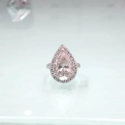 Round Cut DEF Moissanite 14k/18k Gold Hallmarked Ring with Band For Engagement Wedding