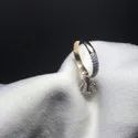 Round Cut Full White Moissanite Ring White,Yellow,Rose Gold For Engagement, Wedding