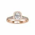 Three Stones Round Pear Cut Full White Moissanite White,Yellow,Rose Gold For Engagement