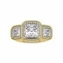 Top Quality DEF Round Cut Full White Moissanite White,Yellow,Rose Gold For Engagement