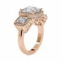 Top Quality DEF Round Cut Full White Moissanite White,Yellow,Rose Gold For Engagement