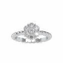 White,Yellow,Rose Gold 3mm ( 7 Stones ) Round Cut Full White Moissanite Ring