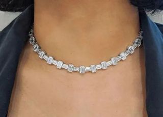 Emerald Moissanite Necklace