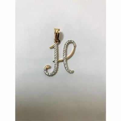 H Diamond Pendant