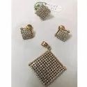 Party Wear Diamond Pendant Set