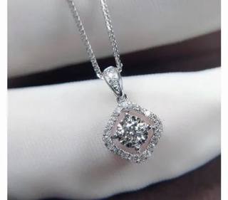 Round Moissanite Pendant