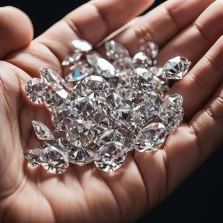 Polished CVD Diamond 1 Carat E F Color White Loose Purity Excellent Round Brilliant Cut Lab Grown
