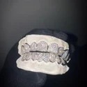 Iced Out 925 Silver VVS Moissanite Teeth Grillz Custom Diamond Tester Approved Grillz