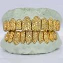 Iced Out 925 Silver VVS Moissanite Teeth Grillz Custom Diamond Tester Approved Grillz