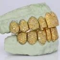 Iced Out 925 Silver VVS Moissanite Teeth Grillz Custom Diamond Tester Approved Grillz