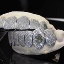 Iced Out 925 Silver VVS Moissanite Teeth Grillz Custom Diamond Tester Approved Grillz