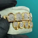 Iced Out 925 Silver VVS Moissanite Teeth Grillz Custom Diamond Tester Approved Grillz