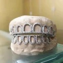 Iced Out 925 Silver VVS Moissanite Teeth Grillz Custom Diamond Tester Approved Grillz