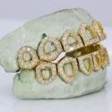 Iced Out 925 Silver VVS Moissanite Teeth Grillz Custom Diamond Tester Approved Grillz