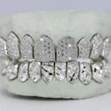 Iced Out 925 Silver VVS Moissanite Teeth Grillz Custom Diamond Tester Approved Grillz
