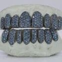 Iced Out 925 Silver VVS Moissanite Teeth Grillz Custom Diamond Tester Approved Grillz